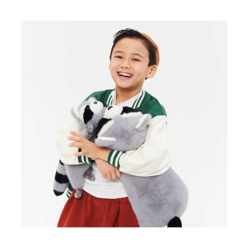 Plyšový mýval ležící Orange toys 38 cm - Raccoon