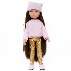 Set oblečení pro panenku Paola Reina a Minikane 32 cm By Loli - Sporty - Pink & Gold