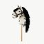 Hobby koník na tyči By Astrup - Hobby Horse White Spotted