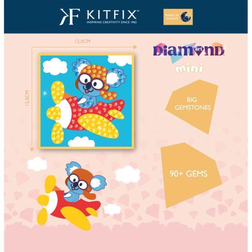Diamantové malování pro nejmenší koala pilot Kitfix - Mini 5+