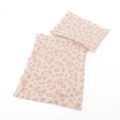 Peřinky pro panenku By Loli - Red flowers