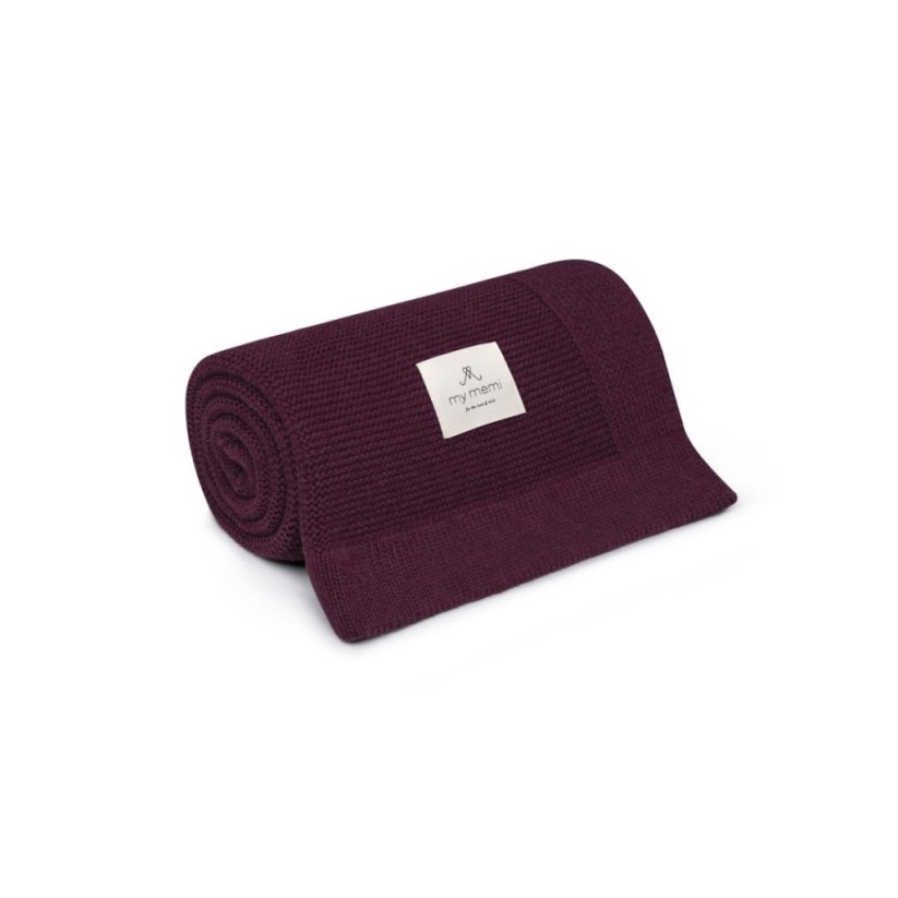 Bambusová deka My Memi - Burgundy