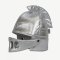 Rytířská helma By Astrup - Hobby Horse Knight's Silver Helmet