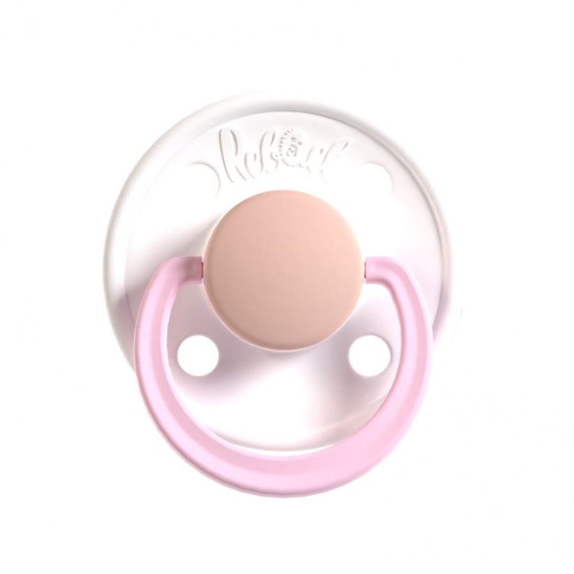 Dudlík Rebael z přírodního kaučuku 1 ks - Snowy Soft Flamingo - 0-6 měsíců (velikost 1)