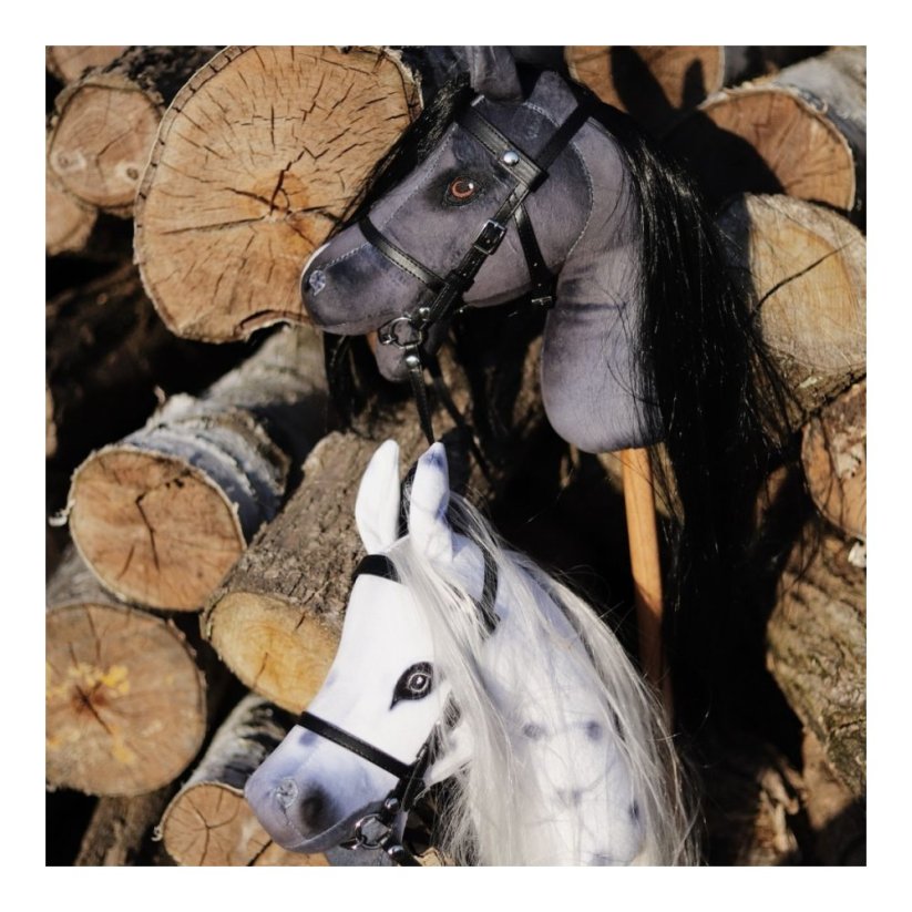 Hobby koník na tyči By Astrup - Hobby Horse Blaze Dark Grey