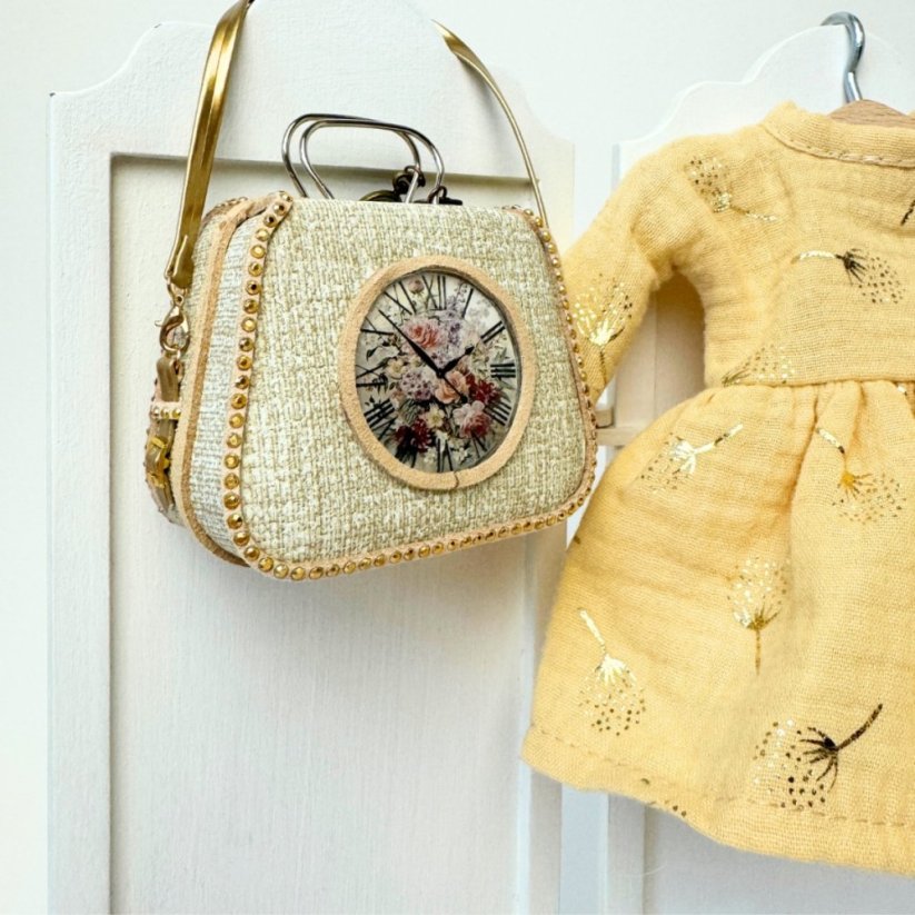 Šaty, kabelka a boty pro panenku Paola Reina a Minikane 32 cm By Loli - Set Teddy bear