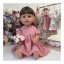 Šaty pro panenku Baby Born 43cm - Romance - Pink dots