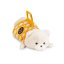 Plyšová ležící kočička v plstěném vaku Orange Toys 56 cm - Milo the White Cat