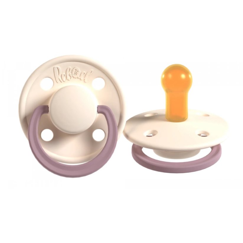 Dudlíky Rebael z přírodního kaučuku 2 ks - Tornado Pearly Rhino/Frosty Pearly Rhino - 0-6 měsíců (velikost 1)