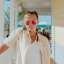 Dětské sluneční brýle s UV ochranou Bling2O - Miami beach - Raise of rose 3-14 let