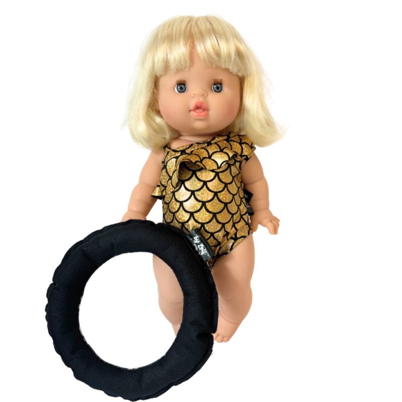 Plavky pro panenku 34 cm By Loli - Gold mermaid