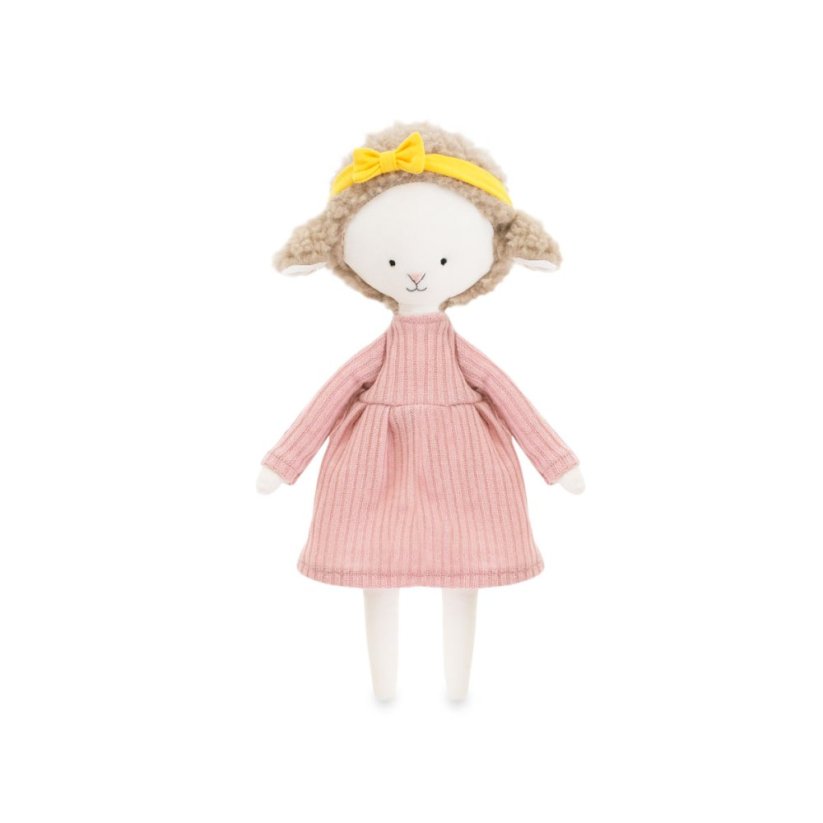 Látková ovečka 29 cm Cotti Motti Orange Toys - Zoe Pink dress