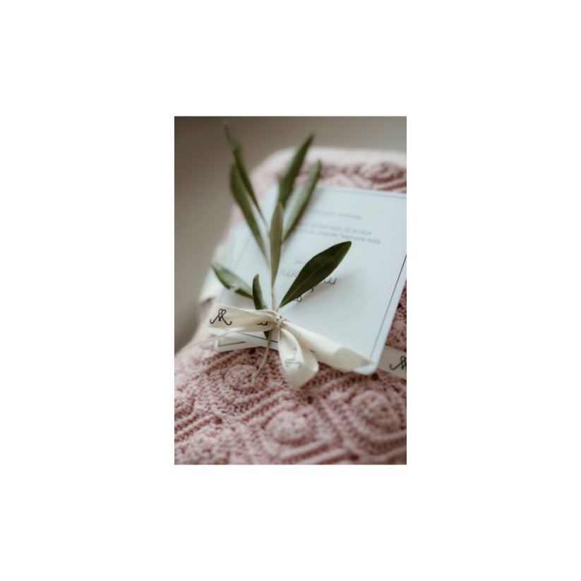 Deka ze 100% merino vlny My Memi - Vines Collection - Cream
