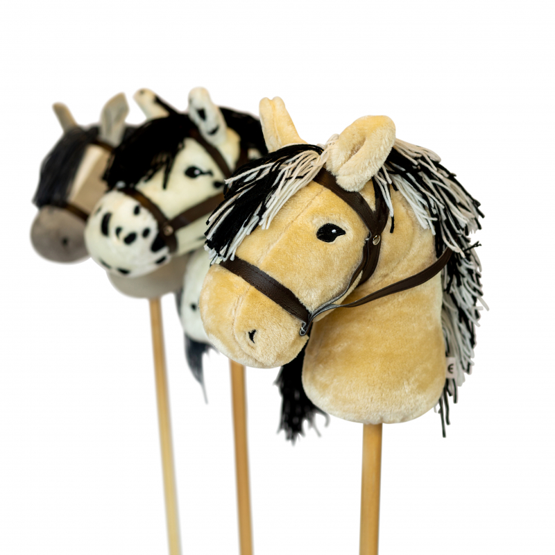 Hobby koník na tyči By Astrup - Hobby horse Grey