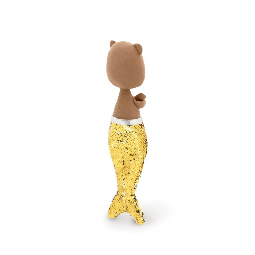 Látkový medvídek s ploutví 30 cm Cotti Motti Orange Toys - Oscar Mermaid tail