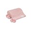 Bambusová deka s kapucí a bambulkami My Memi - Powder Pink