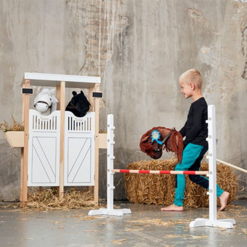 Hobby koník na tyči By Astrup - Hobby Horse White