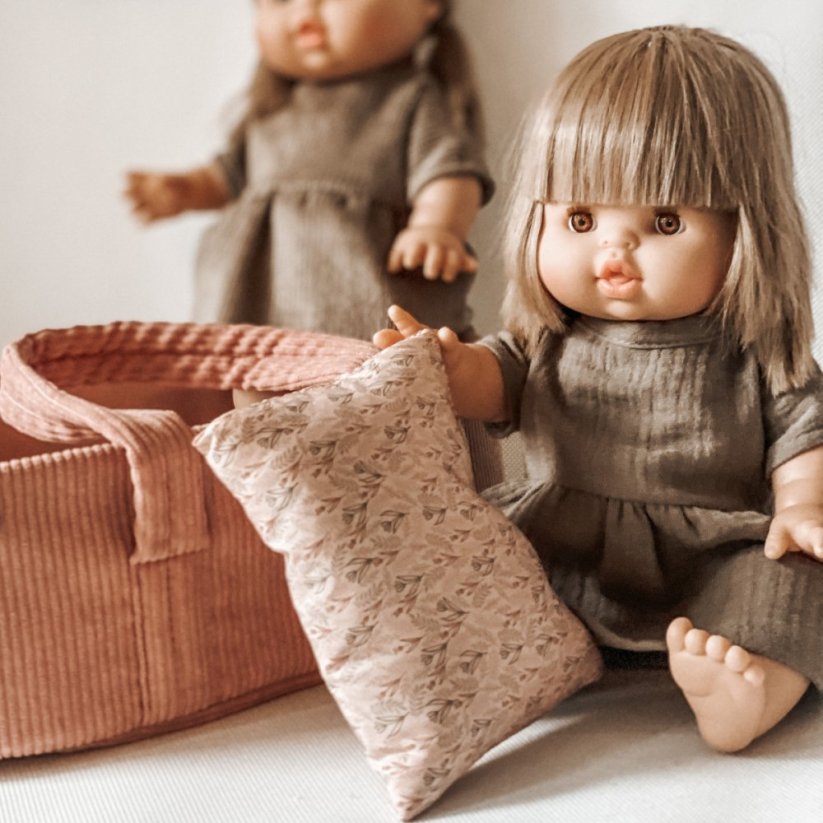 Šaty pro panenku 34 cm By Loli - Boho - Muslin Latte