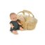 Košík pro panenku Mini Momy by Astrup - Natural 35 cm