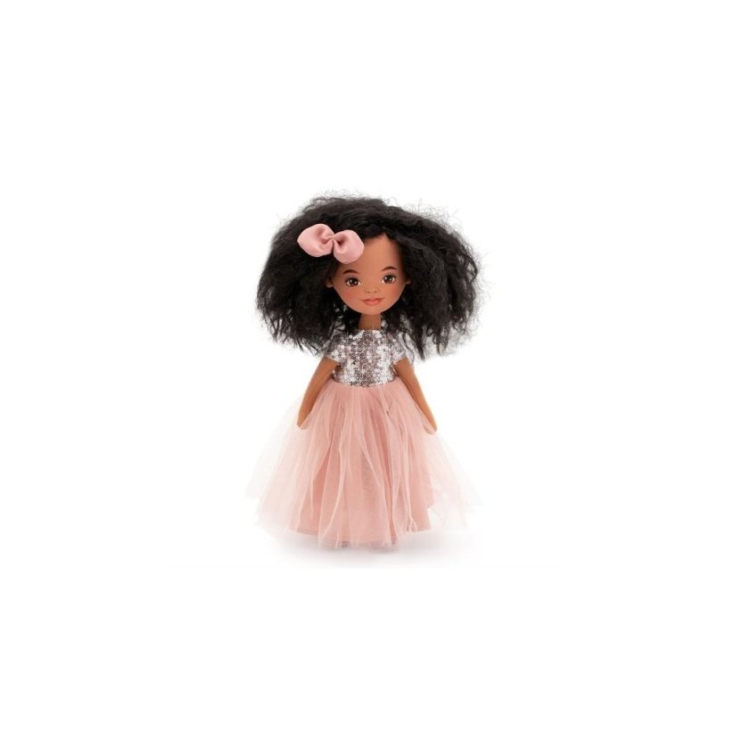 Látková panenka Orange Toys - Sweet sisters Tina - Pink Dress with Sequins