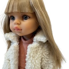 Kabát pro panenku Las Amigas Paola Reina a Minikane 32 cm - Cozy - Cream