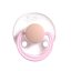 Dudlík Rebael z přírodního kaučuku 1 ks - Snowy Soft Flamingo - 0-6 měsíců (velikost 1)