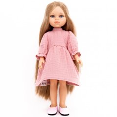 Šaty pro panenku Paola Reina a Minikane 32 cm By Loli - Romantic - Old pink