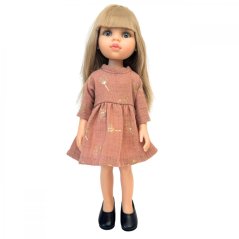 Šaty pro panenku Paola Reina a Minikane 32 cm By Loli - Classic - Brown Gold