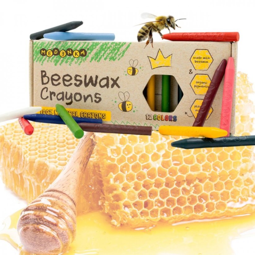 Přírodní voskovky z včelího vosku Medenka - Klasické barvy 3+