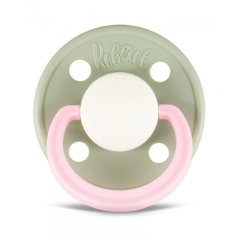 Dudlík Rebael z přírodního kaučuku 1 ks - Cloudy Pearly Flamingo - 0-6 měsíců (velikost 1)