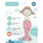 Látková ovečka s ploutví 30 cm Cotti Motti Orange Toys - Zoe Mermaid tail