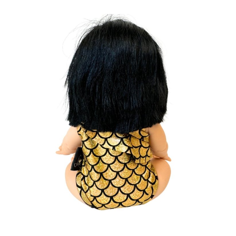 Plavky pro panenku 34 cm By Loli - Gold mermaid