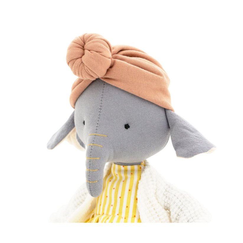 Látková slonička 30 cm Cotti Motti Orange Toys - Alice the Elephant