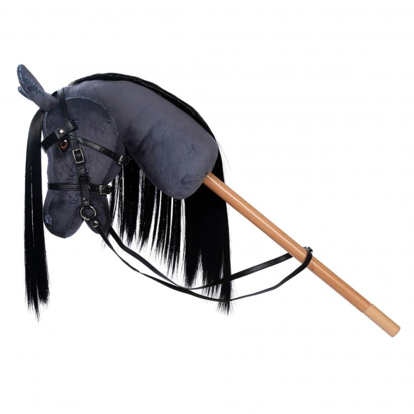Hobby koník na tyči By Astrup - Hobby Horse Blaze Dark Grey