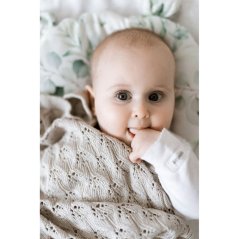 Bambusová ažurková deka My Memi - Light Beige