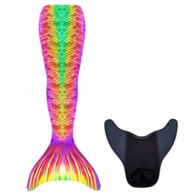 Kostým mořské panny Kuaki Mermaids - Mořský ocas a monofin ploutev - Cancun - XXS 5-6 let