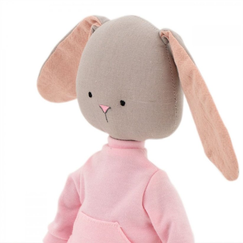 Látkový zajíček s extra ploutví 30 cm Orange Toys - Lucy The Bunny - Pink Tracksuit / Mermaid tail
