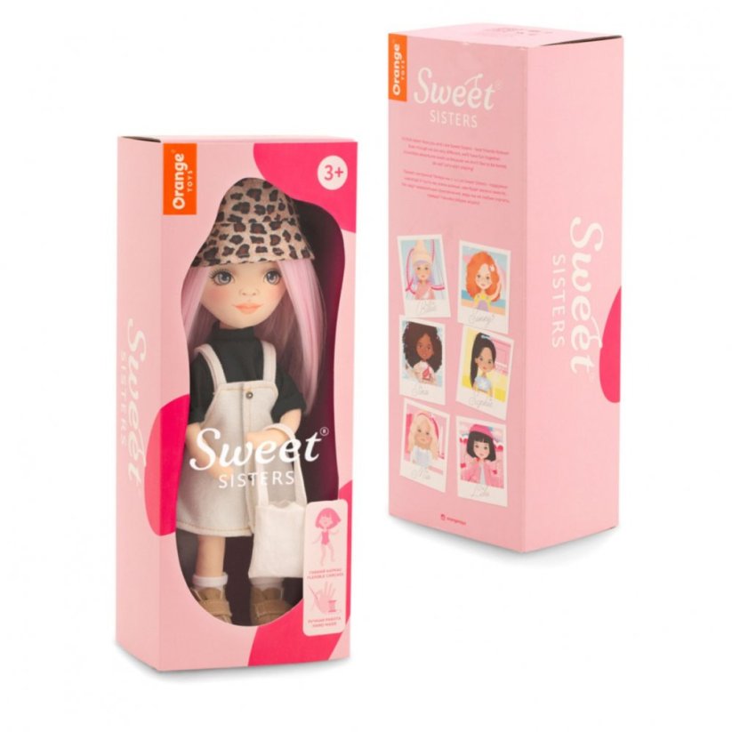 Látková panenka Orange Toys - Sweet sisters Billie - Denim Sundress