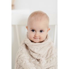 Deka ze 100% merino vlny My Memi - Wool Collection - Beige