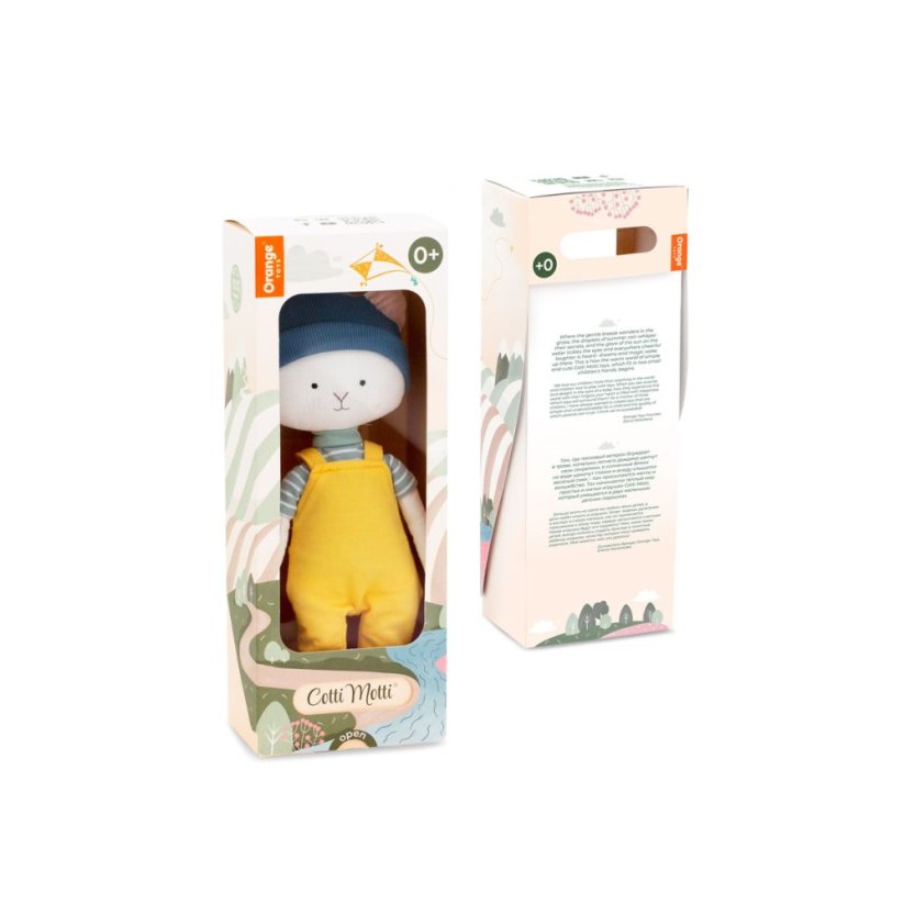 Látkový kocourek 30 cm Cotti Motti Orange Toys - Nicky