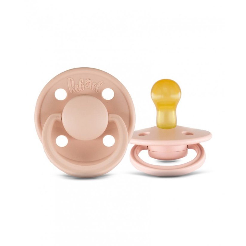 Dudlík Rebael z přírodního kaučuku 1 ks - Baby Blush - 6-18 měsíců (velikost 2)