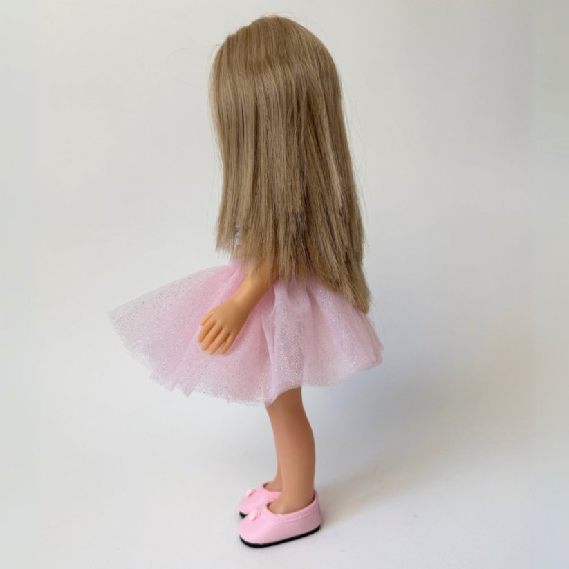 Set oblečení pro panenku Paola Reina a Minikane 32 cm By Loli - Crop tutu - Pink