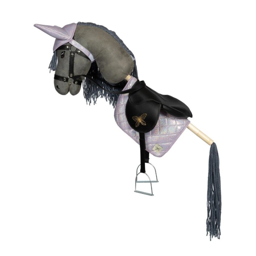 Hobby koník na tyči s ocasem By Astrup - Hobby Horse Grey