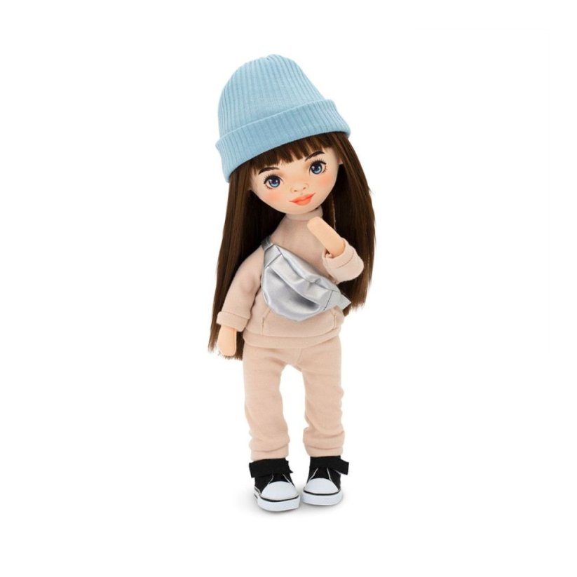 Látková panenka Orange Toys - Sweet Sisters Sophie - Beige Tracksuit