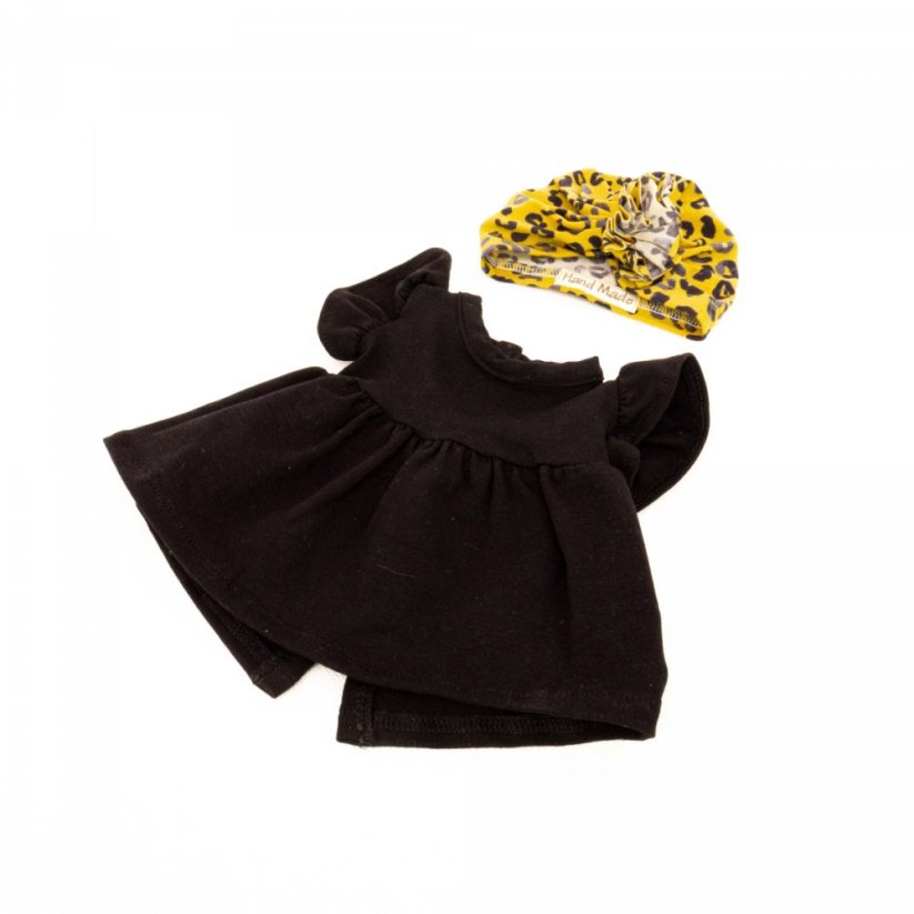 Šaty a turban pro panenku Minikane - Fairy Black and leo - By Loli
