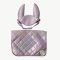 Čabraka s dekou na sedlo pro hobby horse koníka By Astrup - Purple Glitter