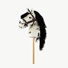 Hobby koník na tyči By Astrup - Hobby Horse White Spotted