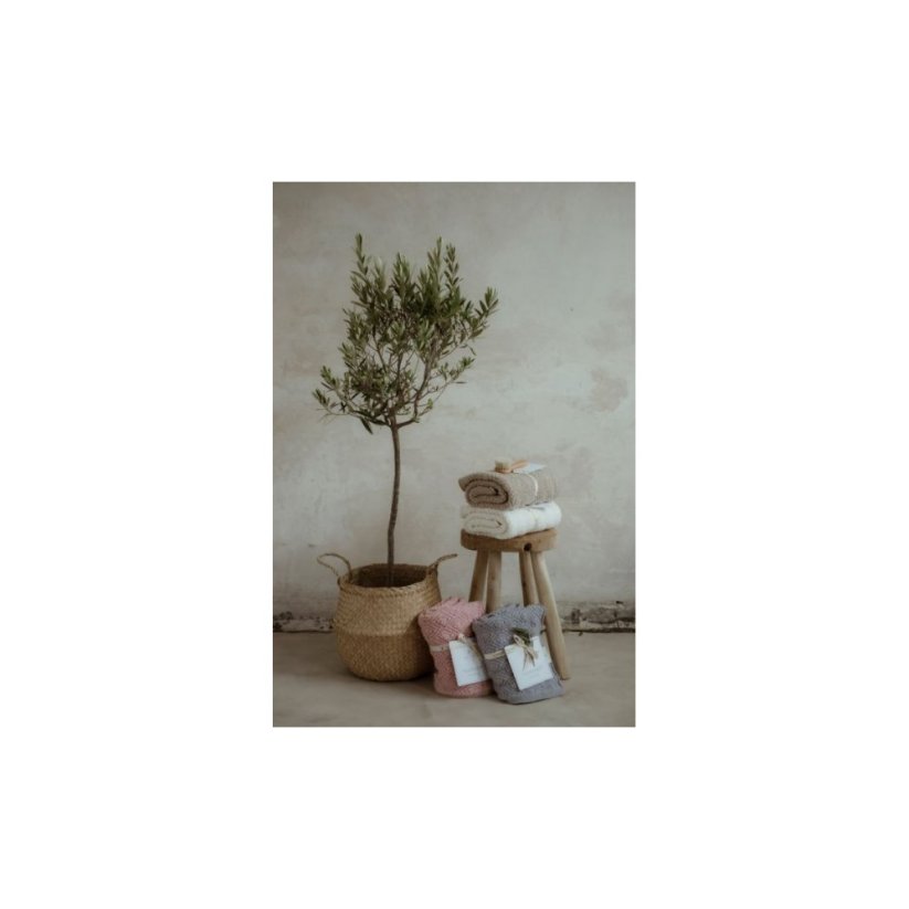 Deka ze 100% merino vlny My Memi - Vines Collection - Cream