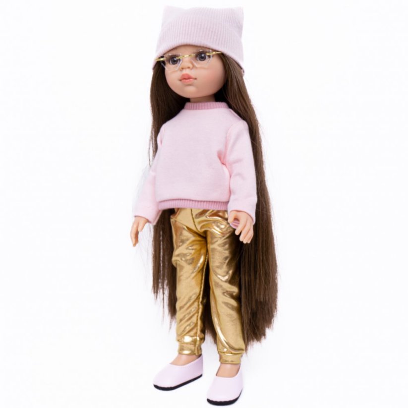 Set oblečení pro panenku Paola Reina a Minikane 32 cm By Loli - Sporty - Pink & Gold