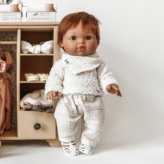 Beránková mikina pro panenku 34 cm By Loli - Cozy - Cream